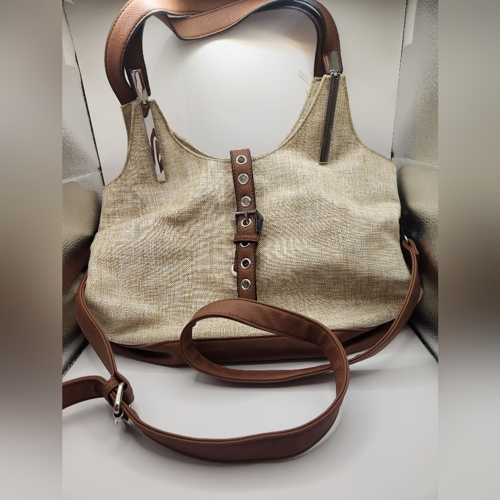 Black Rivet 2 Tone Large Purse